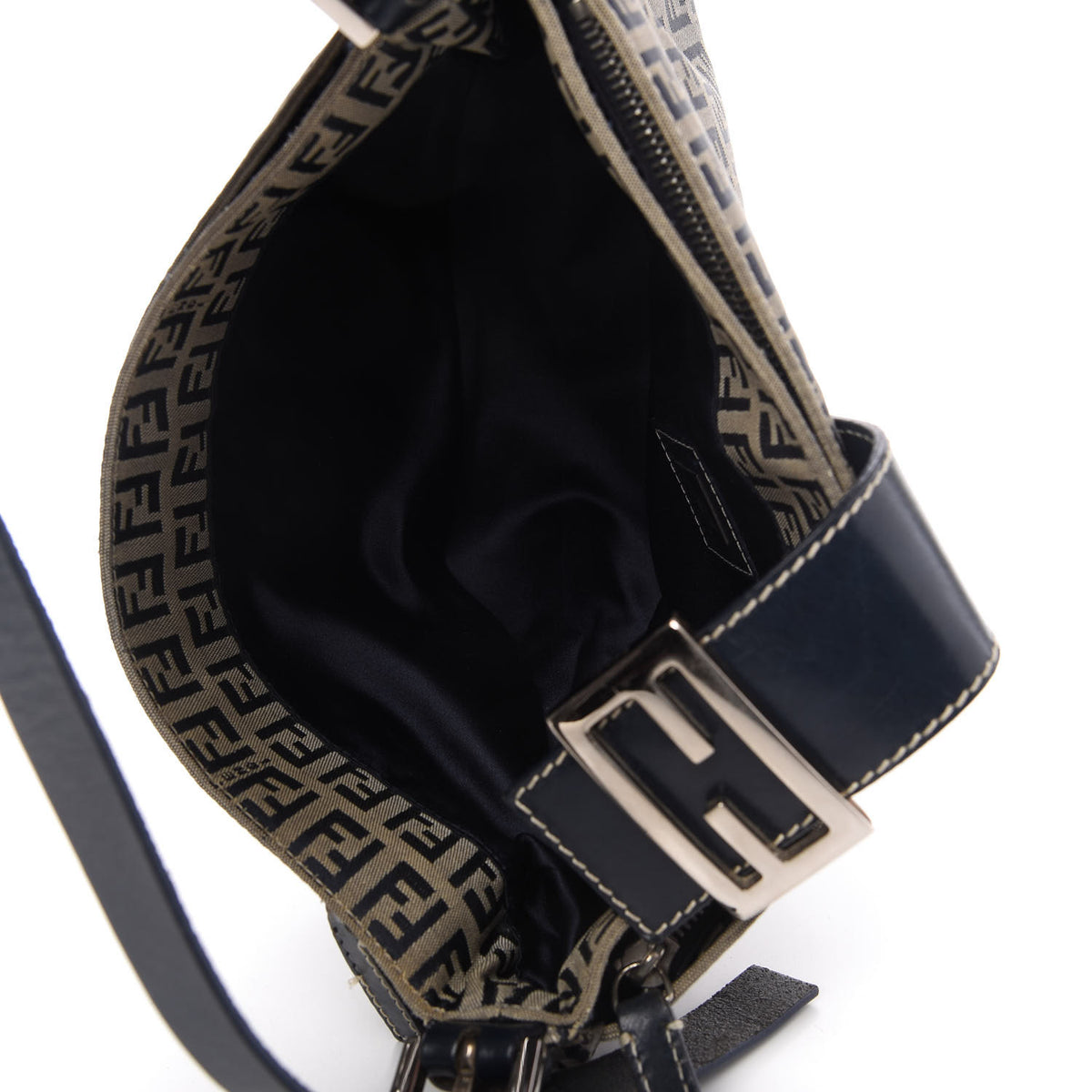 Fendi Zucchino Mini Mama Baguette Navy 5 of 10