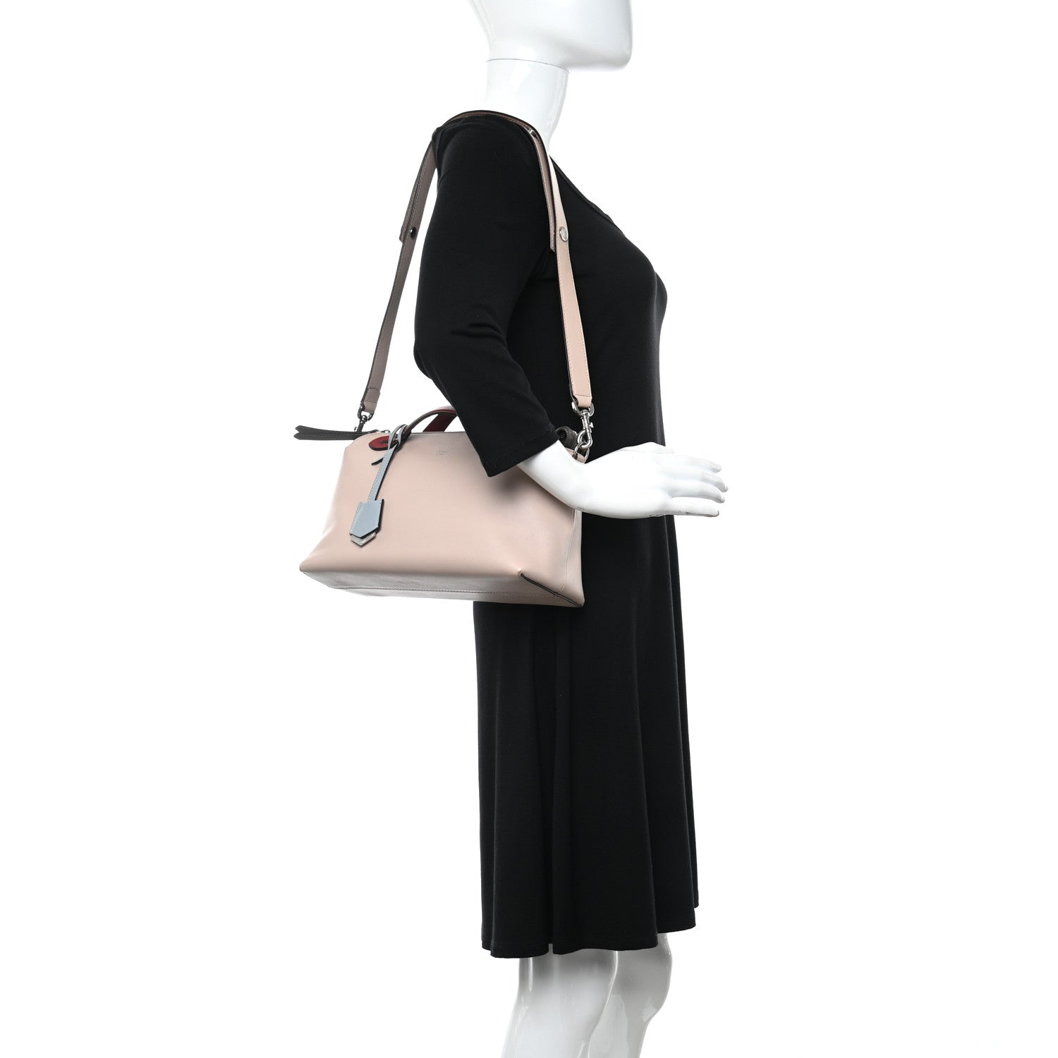 Fendi Vitello Dolce 4 Color Medium By The Way Boston Bag Soap Polvere Multicolor 2 of 17
