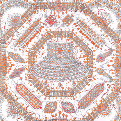 Hermes Silk Parures Des Maharajas Scarf 90 2 of 7
