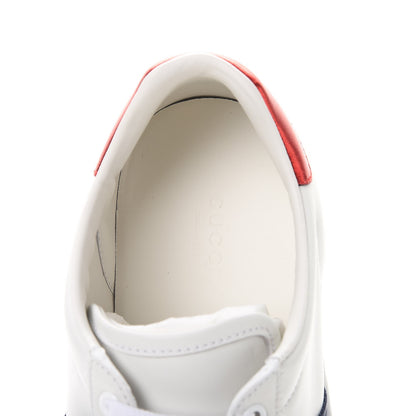 Gucci Calfskin Ayers Crystal LOVED Embroidered New Ace Sneakers 40.5 White 6 of 11