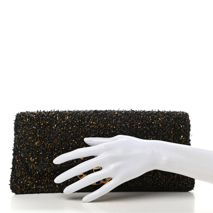 Chanel Tweed Evening In Egypt Clutch Black Gold 2 of 7