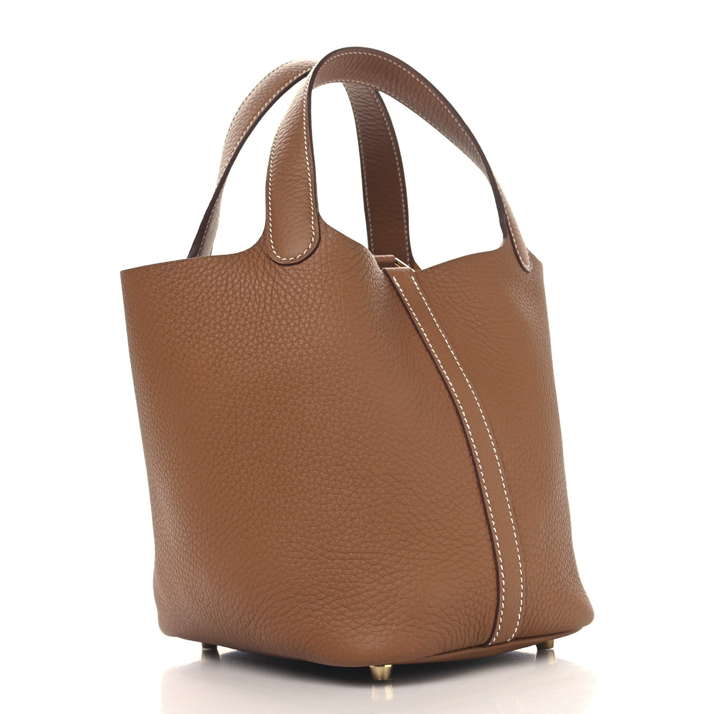 Taurillon Clemence Picotin Lock 18 PM Gold