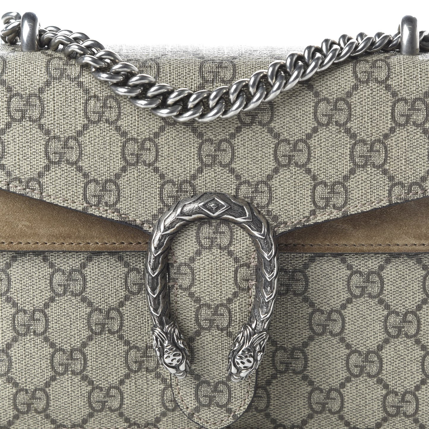 GG Supreme Monogram Mini Dionysus Shoulder Bag Taupe