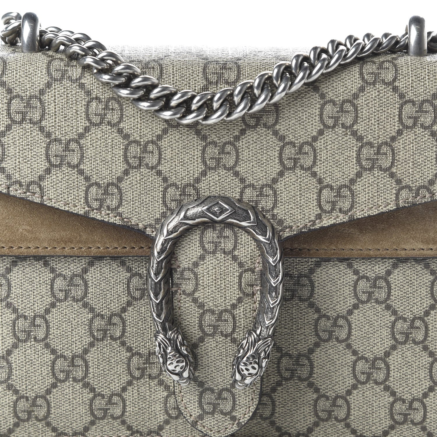 Gucci GG Supreme Monogram Mini Dionysus Shoulder Bag Taupe 10 of 10