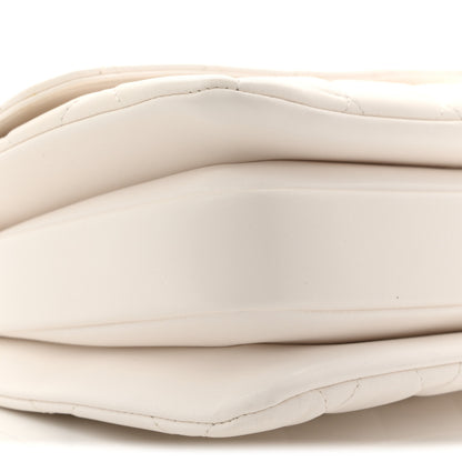 Chanel Lambskin Lacquered Quilted Small Trendy CC Dual Handle Flap Bag White 16 of 21