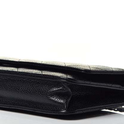 Chanel Caviar Quilted Wallet On Chain WOC Black 9 of 9