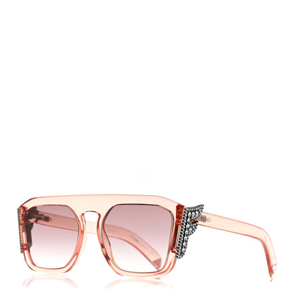 Fendi Crystal FFreedom Sunglasses FF 0381/S Pink 1 of 8