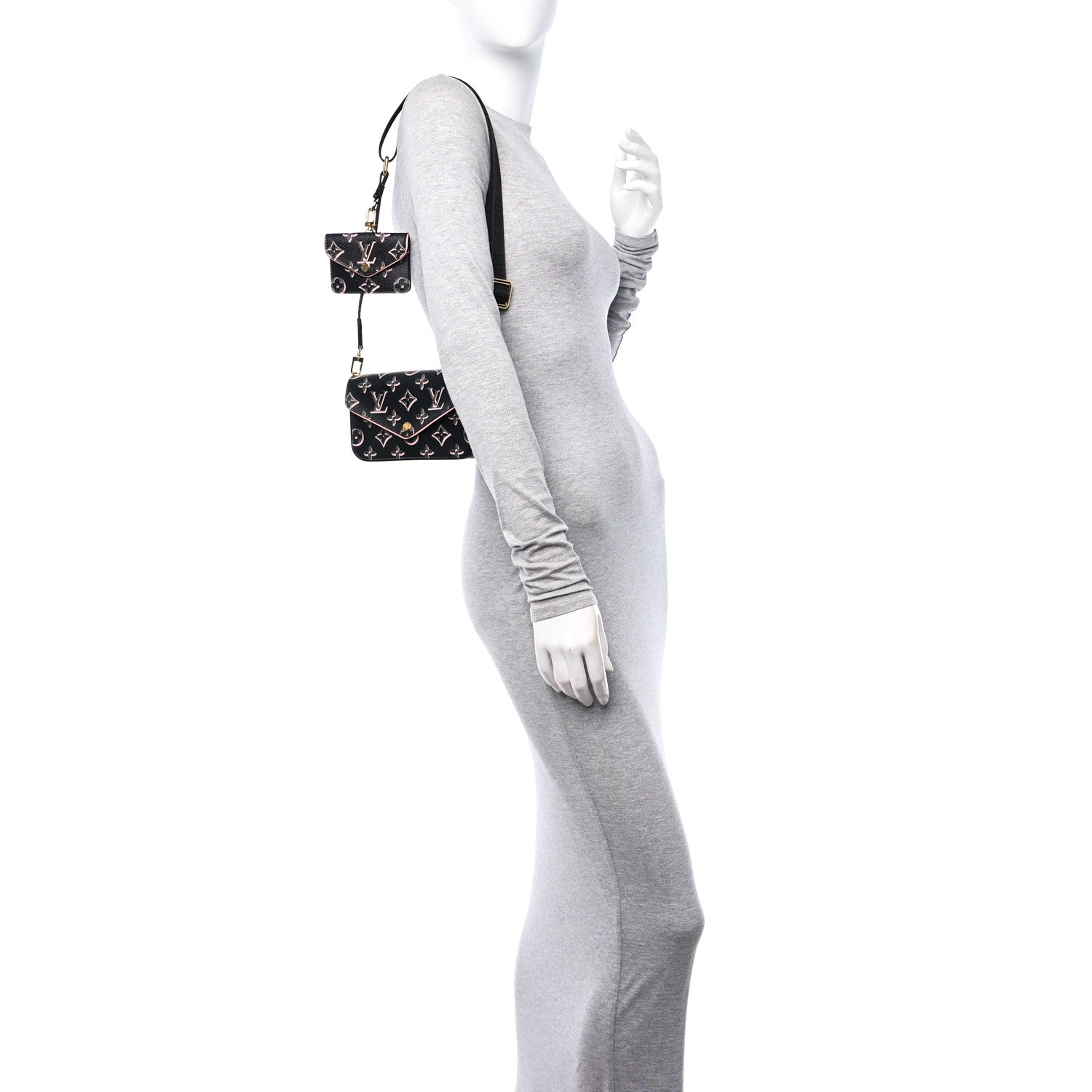 Louis Vuitton Monogram Fall For You Felicie Strap & Go Black 2 of 10