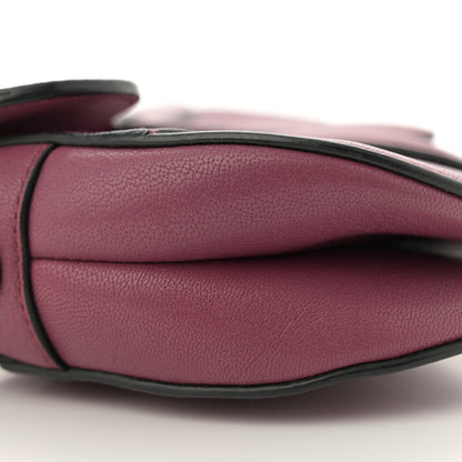 Christian Dior Goatskin Mini Saddle Bag Mallow Rose 9 of 13