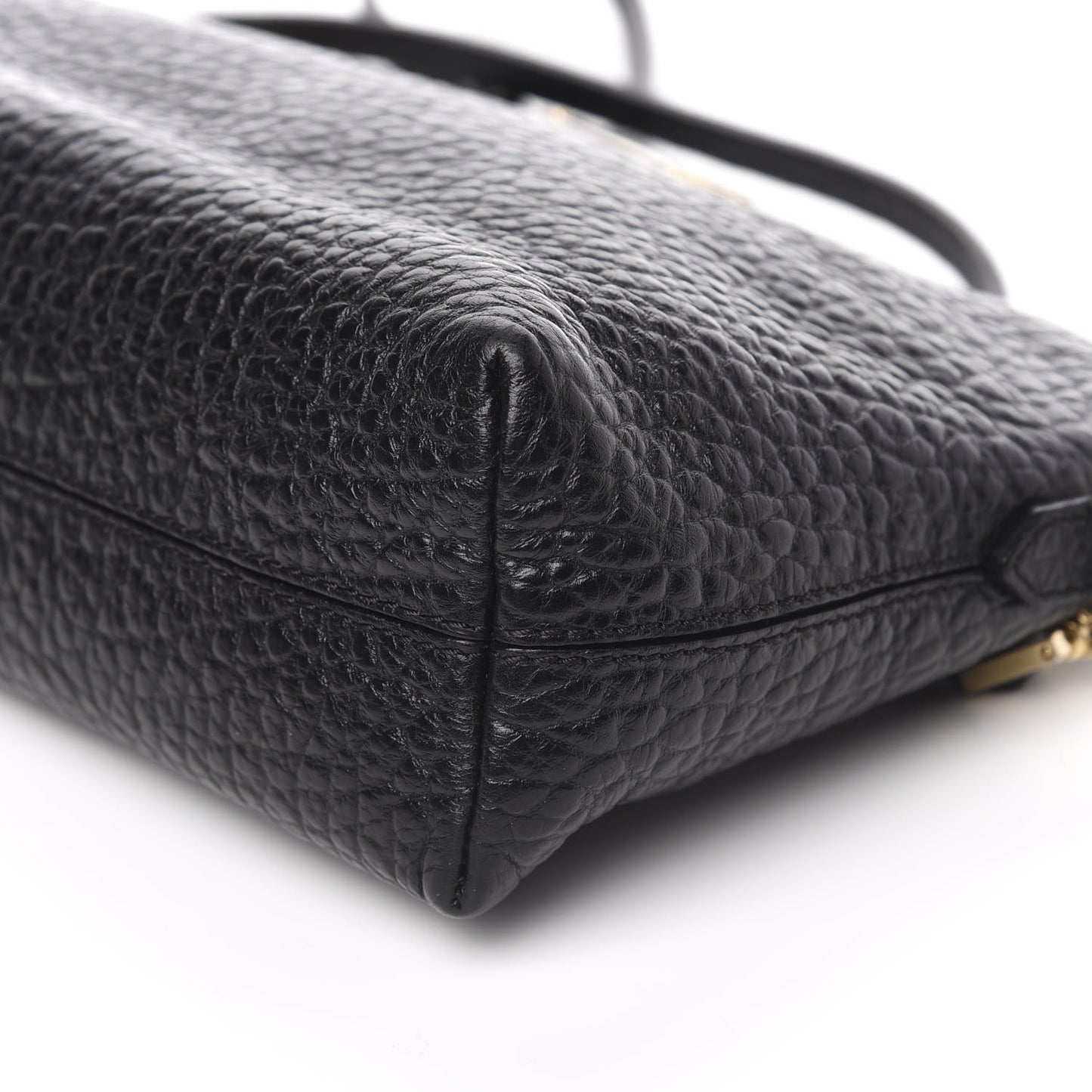 Signature Grain Calfskin Small Chichester Crossbody Clutch Bag Black