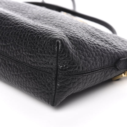Burberry Signature Grain Calfskin Small Chichester Crossbody Clutch Bag Black 9 of 11