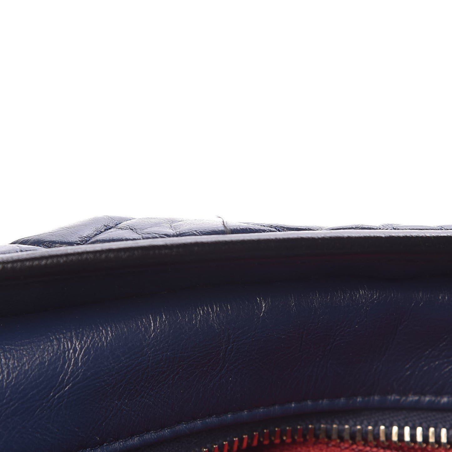 Aged Calfskin Quilted Large Gabrielle Hobo Navy Black