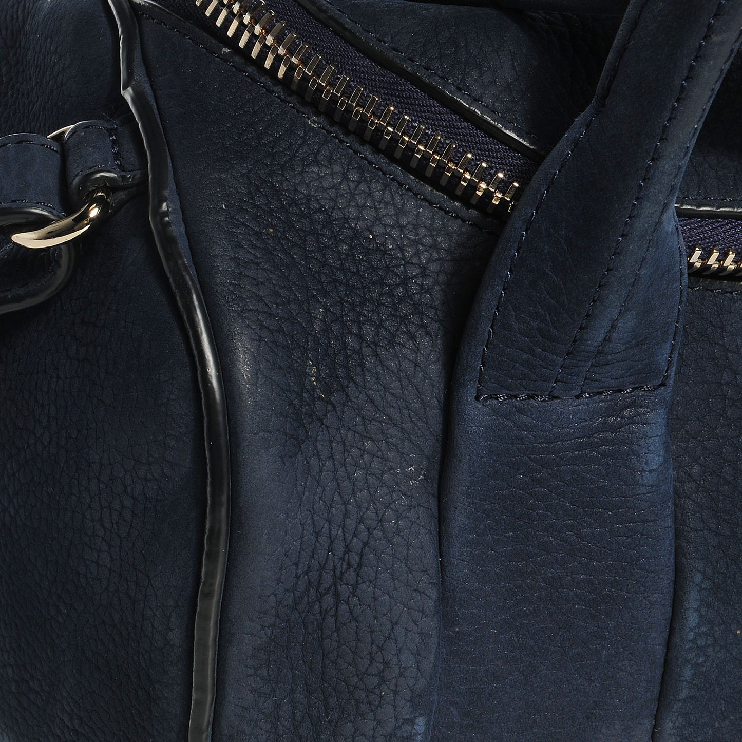 Pebbled Leather Rockie Navy