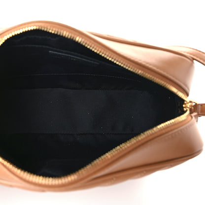 Saint Laurent Calfskin Matelasse Monogram Lou Camera Bag Cinnamon 5 of 9