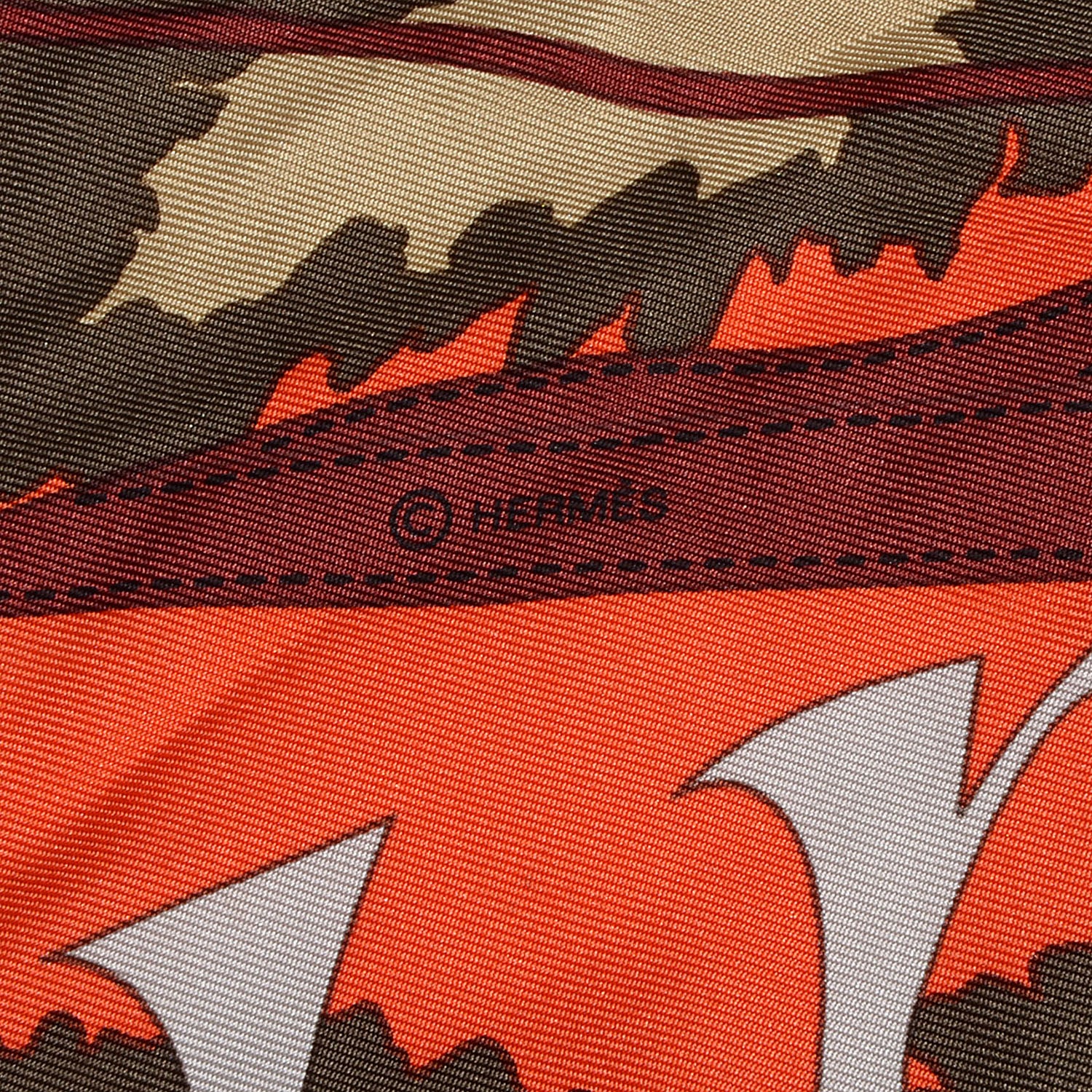 Hermes Silk Monsieur et Madame II Scarf 90 4 of 5