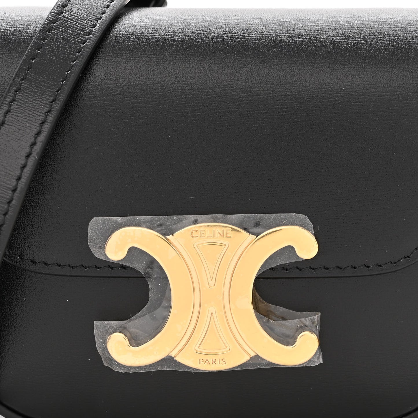 Shiny Calfskin Mini Triomphe Black