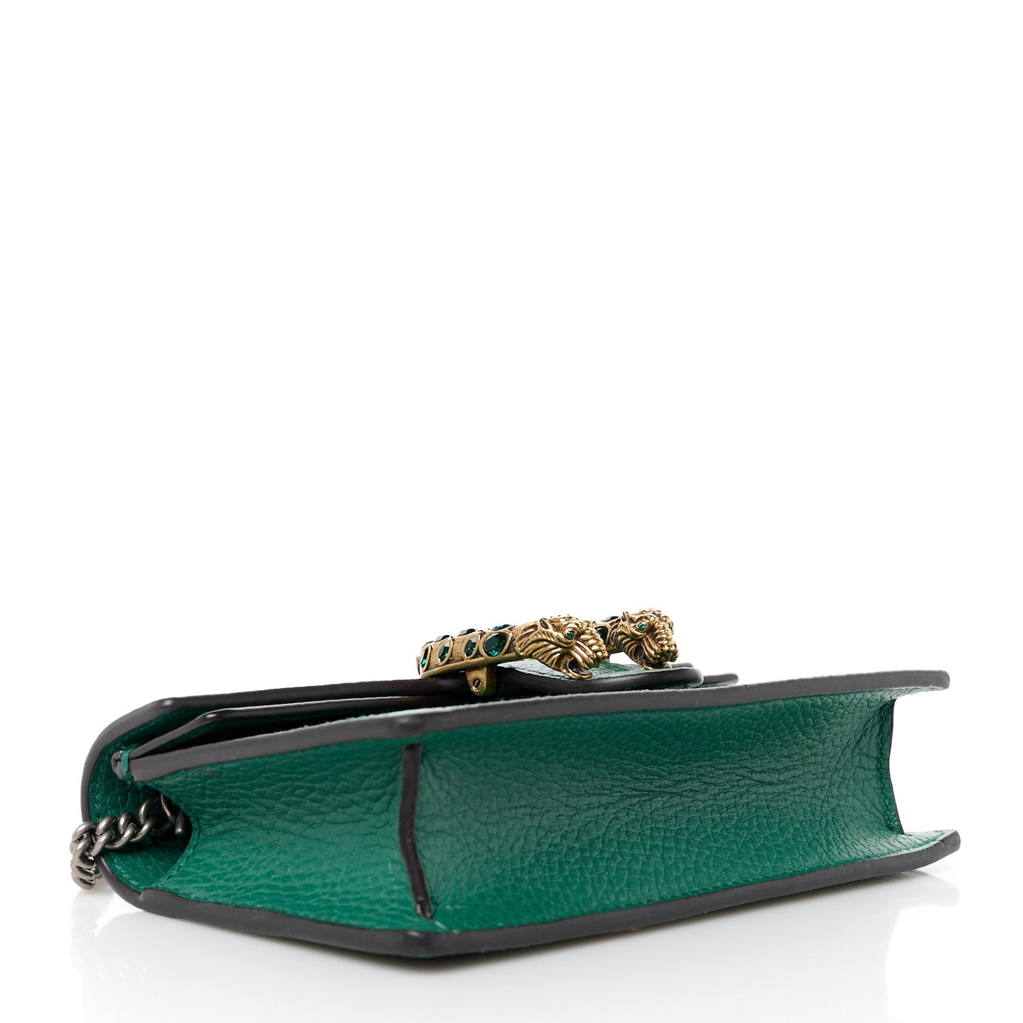 Dollar Calfskin Crystal Super Mini Dionysus Shoulder Bag Emerald