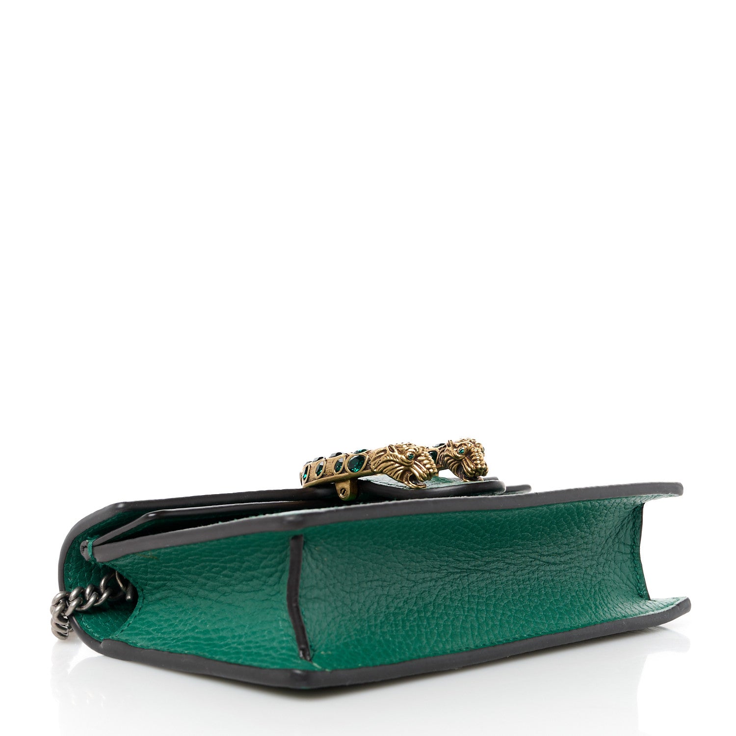 Gucci Dollar Calfskin Crystal Super Mini Dionysus Shoulder Bag Emerald 4 of 10