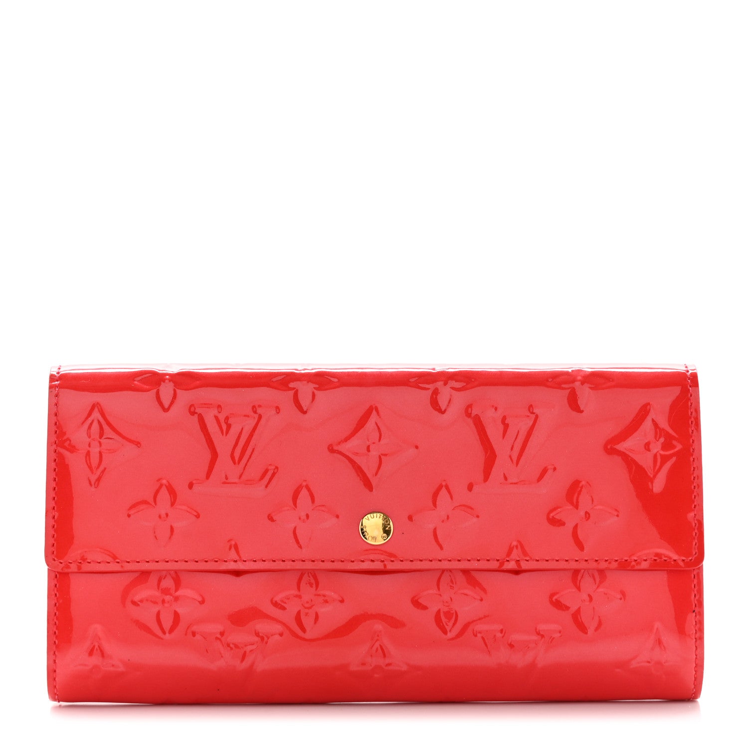 Louis Vuitton Vernis Sarah Wallet Rouge Grenadine 1 of 16