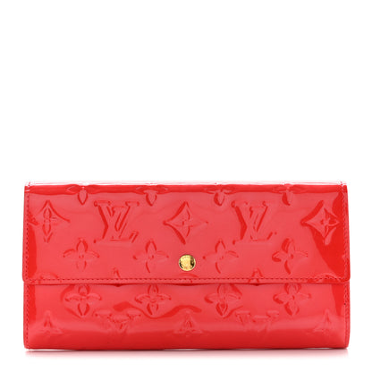 Louis Vuitton Vernis Sarah Wallet Rouge Grenadine 1 of 16