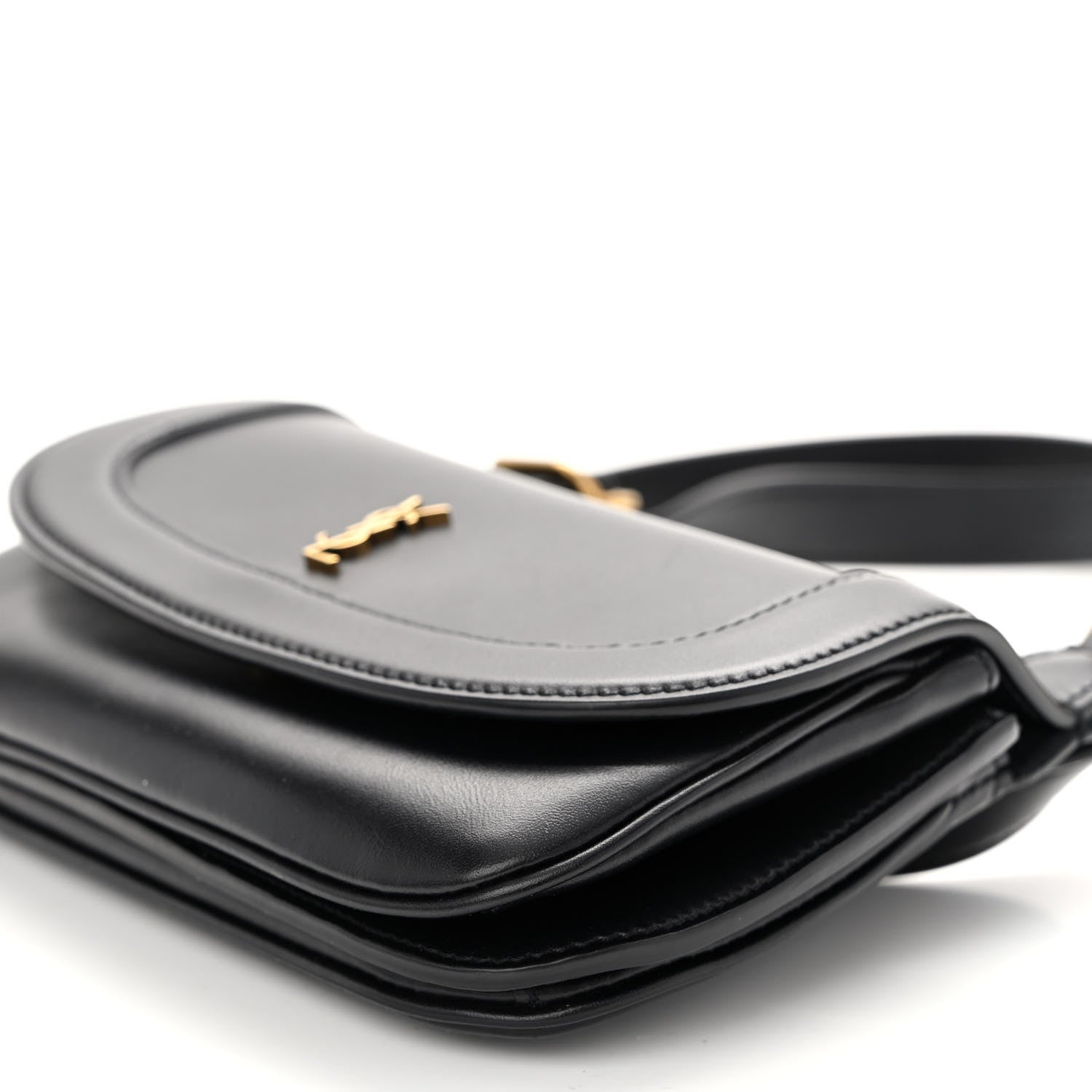 Saint Laurent Smooth Calfskin Small Charlie Shoulder Bag Black 9 of 9