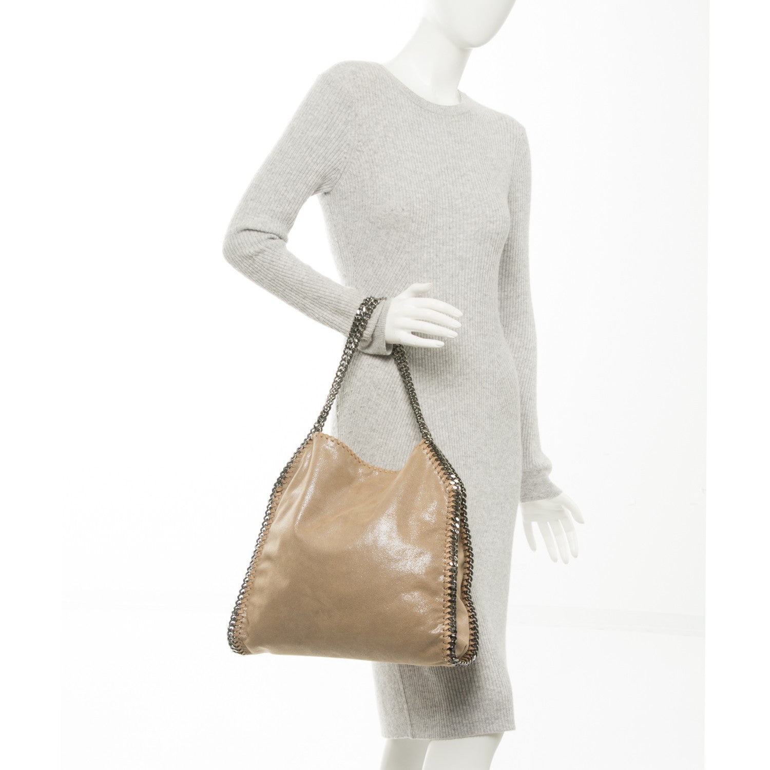 Stella McCartney Shaggy Deer Small Falabella Tote Taupe 10 of 16