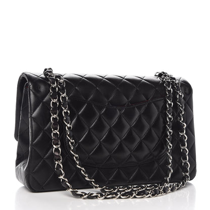 Chanel Lambskin Quilted Medium Double Flap Black 4 of 10