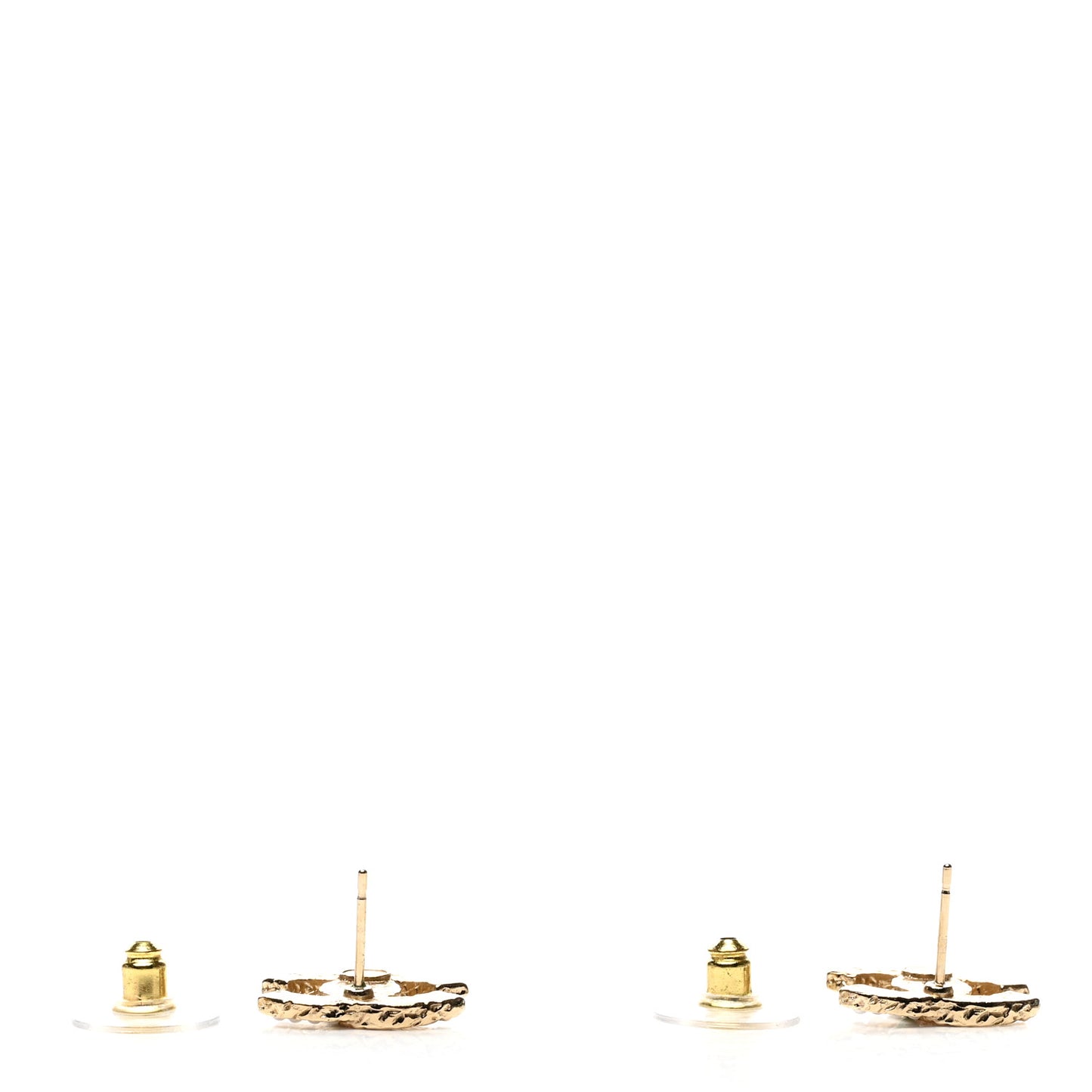 Pearl Crystal CC Earrings Gold Multicolor