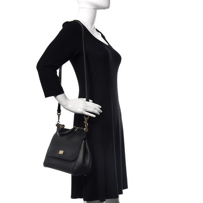 Dolce & Gabbana Dauphine Medium Miss Sicily Satchel Black 2 of 12
