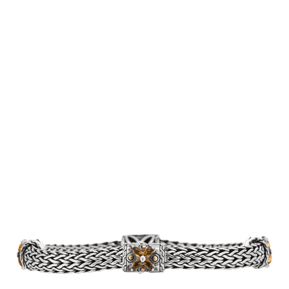 John Hardy Sterling Silver 18K Yellow Gold Citrine Batu Kawung Bracelet 2 of 3