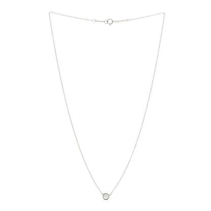Tiffany Platinum Diamond .24ct Elsa Peretti Diamonds by the Yard Pendant Necklace 3 of 5