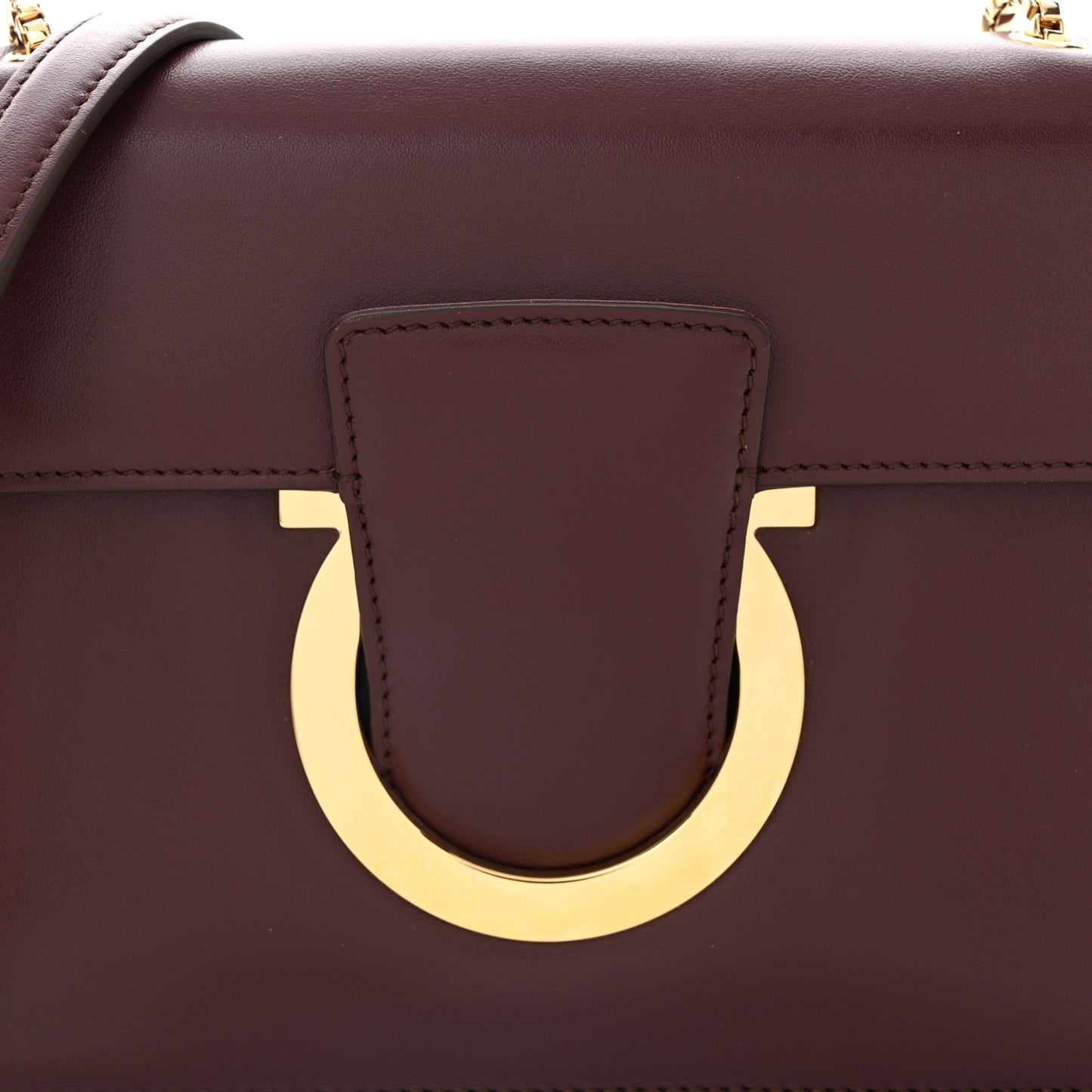 Calfskin Thalia Flap Shoulder Bag Wine
