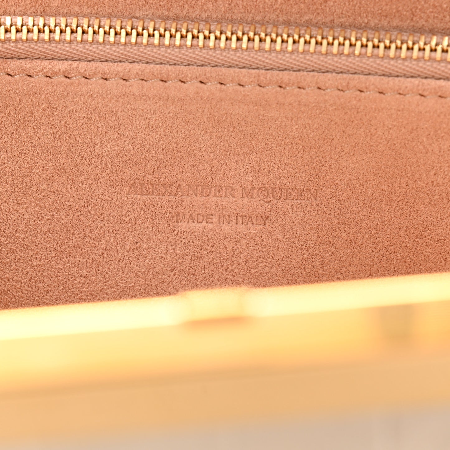 Calfskin Crocodile Embossed Knuckle Flat Clutch Ivory