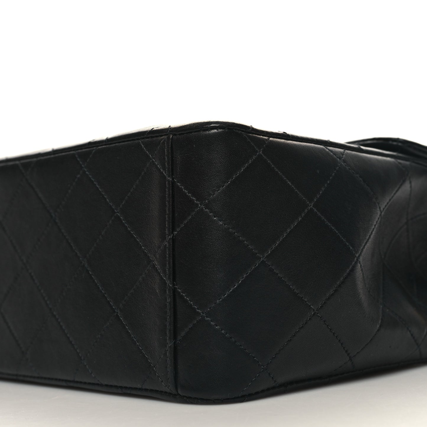 Lambskin Quilted XL Jumbo Single Flap Black