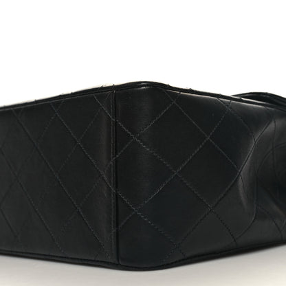 Chanel Lambskin Quilted XL Jumbo Single Flap Black 10 of 12