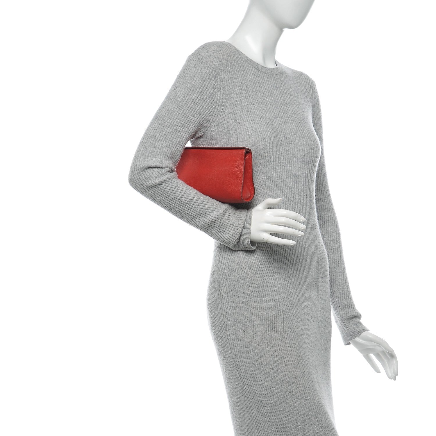 Hermes Chevre Mysore Karo GM Rouge Garance 2 of 8