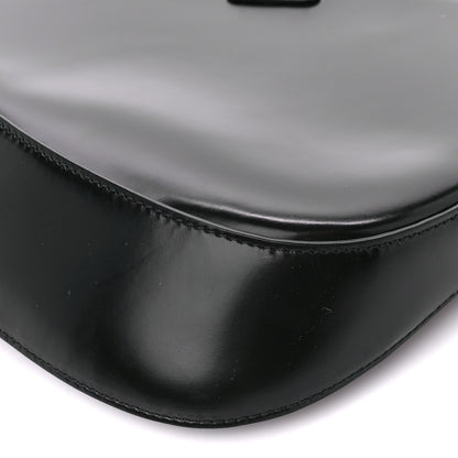 Prada Spazzolato Cleo Shoulder Bag Black 10 of 11