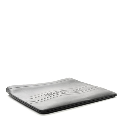 Christian Dior Calfskin Medium Diordouble Zip Pouch Black 4 of 6