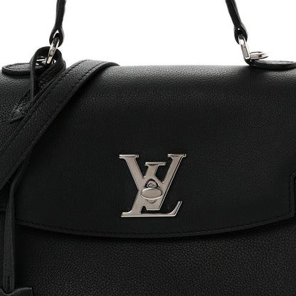 Louis Vuitton Calfskin Lockme Ever BB Black 6 of 8