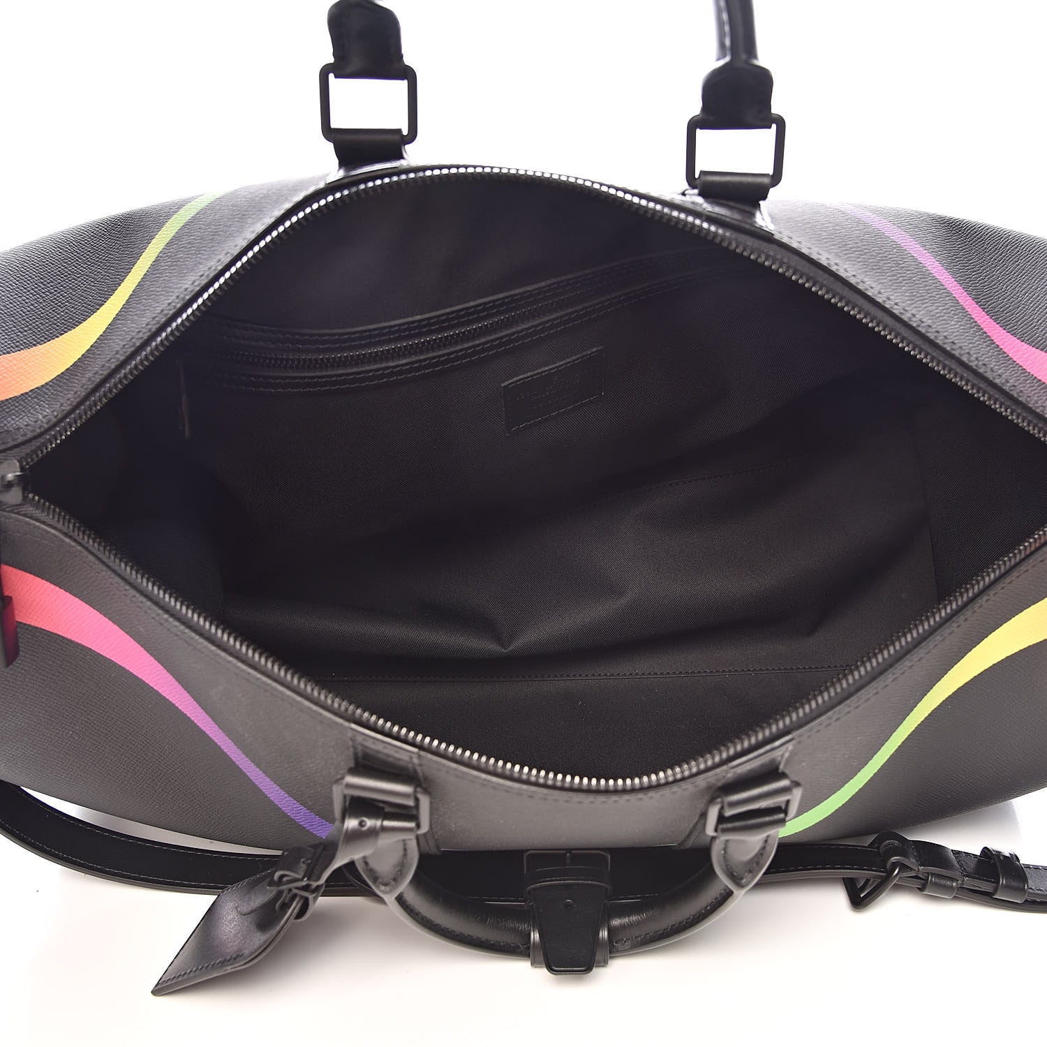 Louis Vuitton Taiga Rainbow Keepall Bandouliere 50 Black 5 of 15