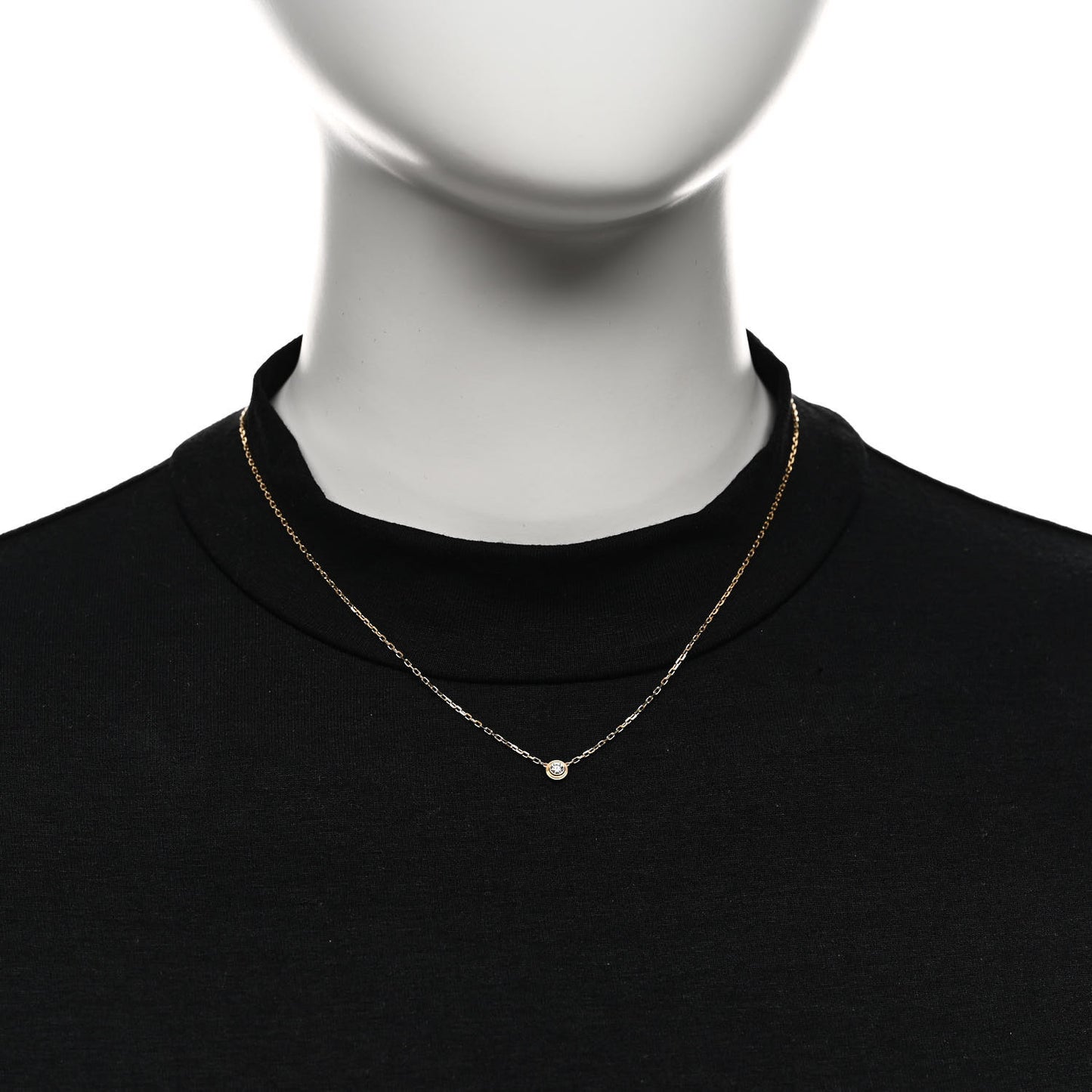 18K Yellow Gold Diamond SM D'Amour Pendant Necklace