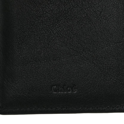 Chloe Grained Calfskin Alphabet Compact Wallet Black 8 of 9