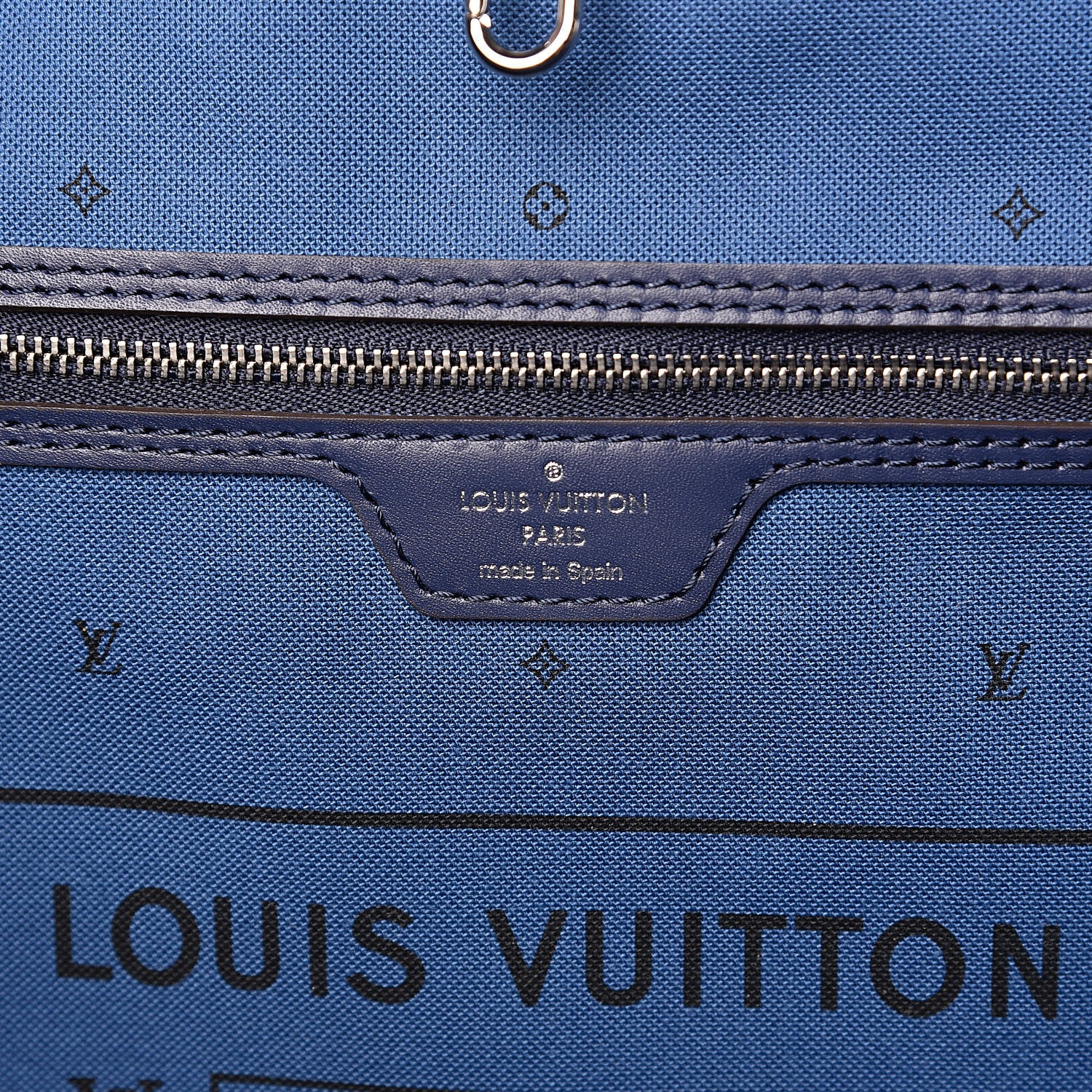 Louis Vuitton Monogram Escale Neverfull MM Blue 6 of 9