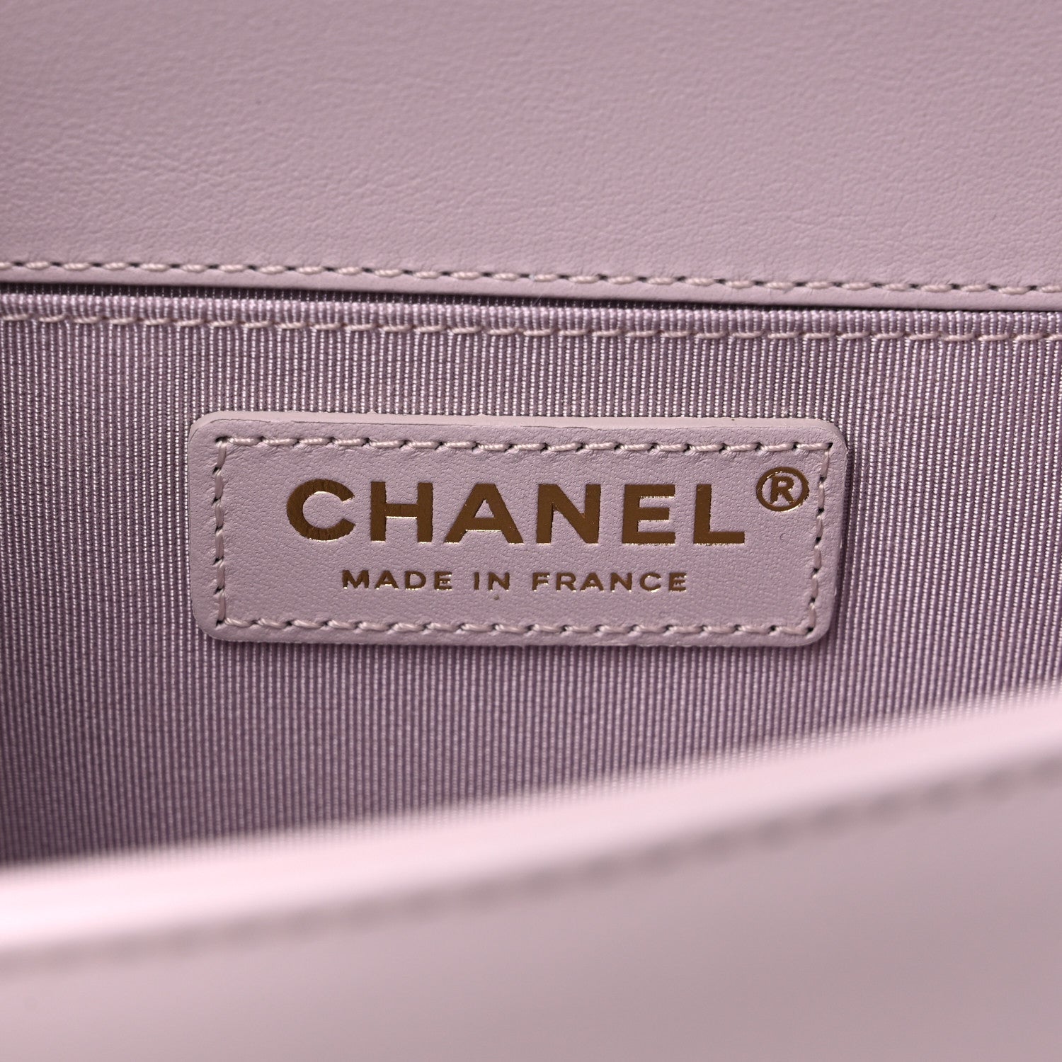 Chanel Calfskin Small Boy Logo Top Handle Flap Lilac 6 of 12