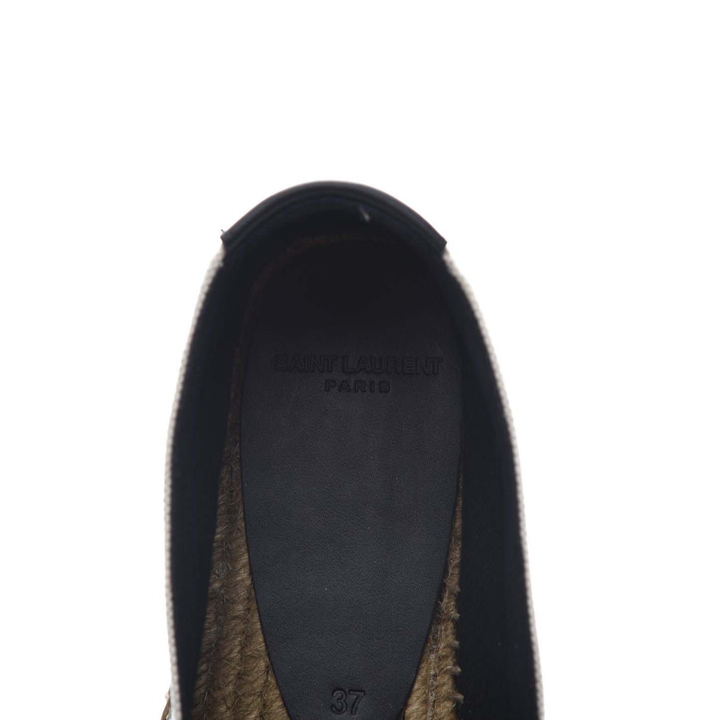 Canvas Nappa Elba Light Logo Embroidered Espadrilles 37 Panna