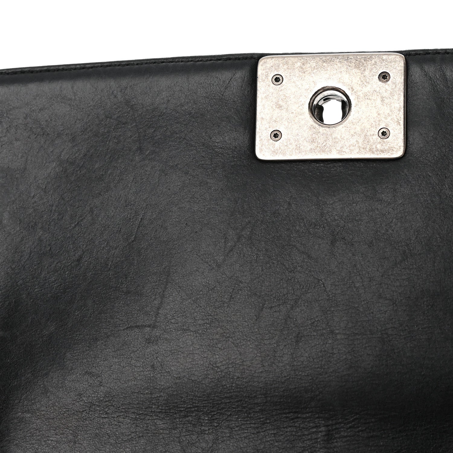 Chanel Calfskin Double Stitch Medium Boy Flap Black 12 of 16