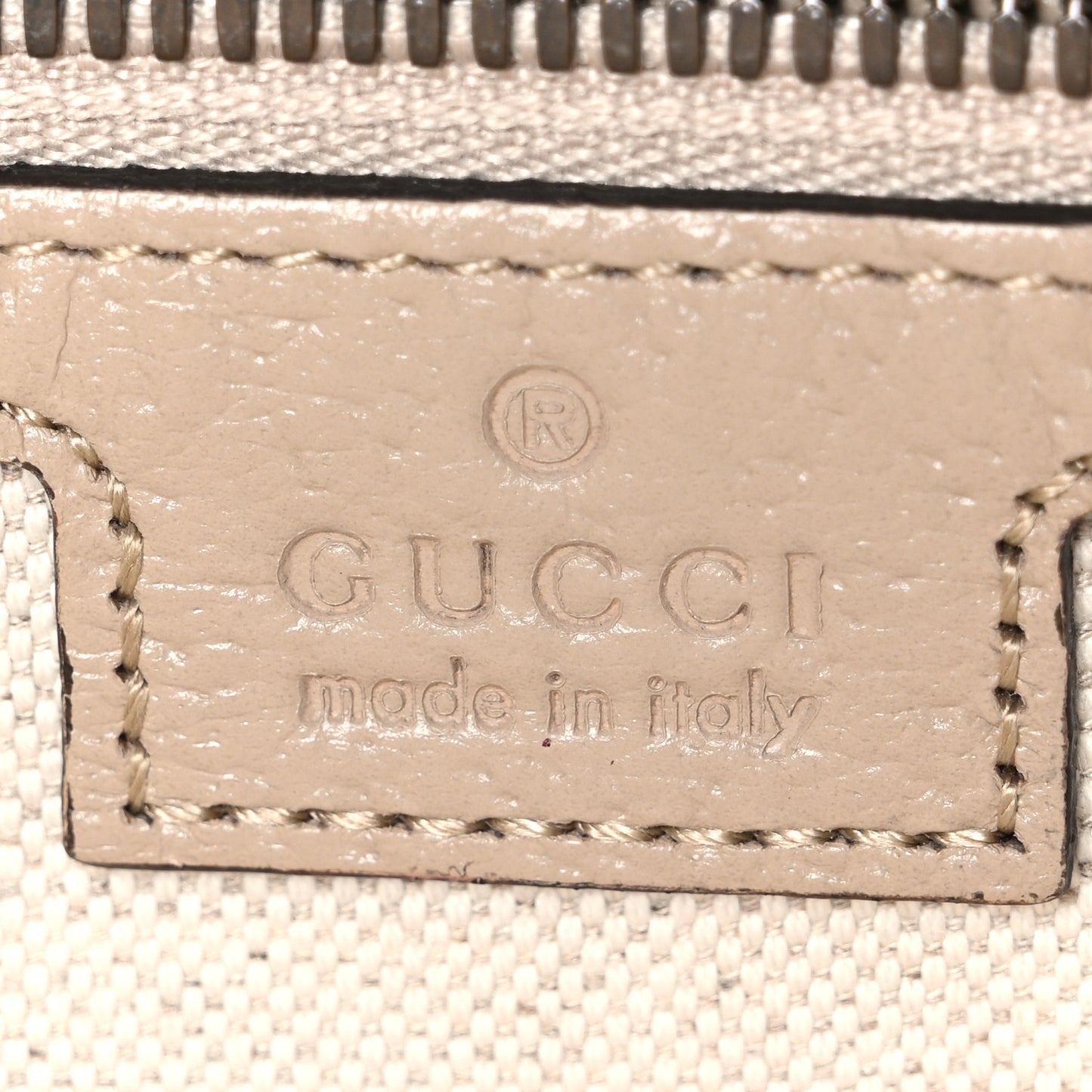 GG Supreme Monogram Textured Dollar Calfskin Web Small Ophidia Half Moon Hobo Beige Mystic White Oatmeal