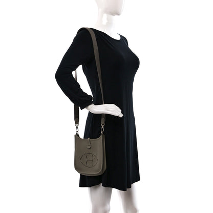 Hermes Taurillon Clemence Amazone Evelyne TPM Sauge 2 of 9