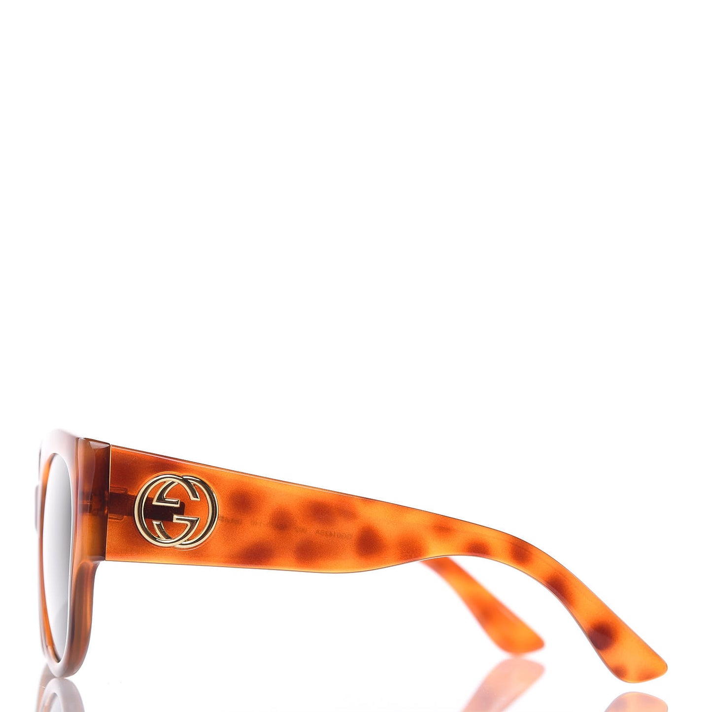 Acetate Square Frame Sunglasses GG0142SA Tortoise