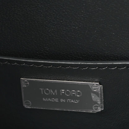 Tom Ford Snakeskin Small Cosmo T Lock Chain Bag Rust 6 of 10